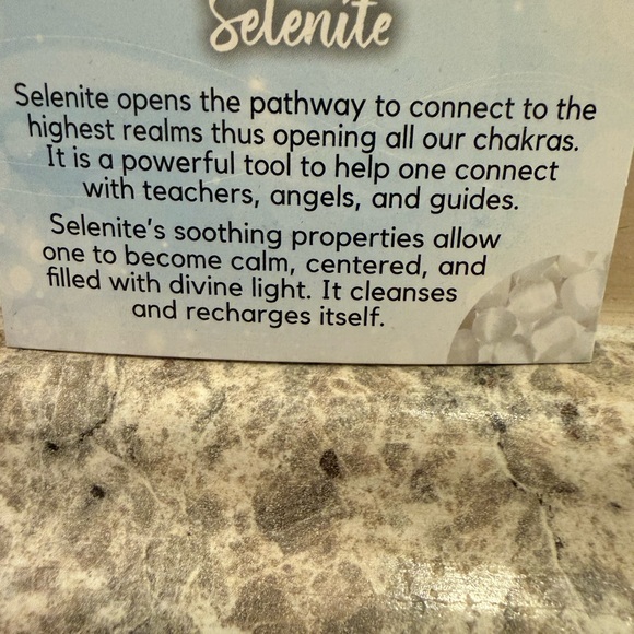 Heart-Shaped Selenite with Angel Wings - Picture 3 of 5